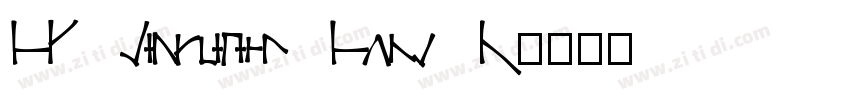 HP Simplified Hans R字体转换